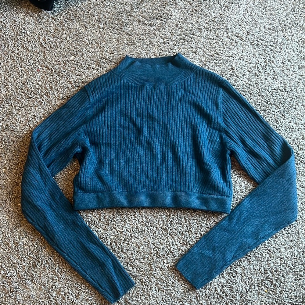 Target long sleeved cropped turtleneck